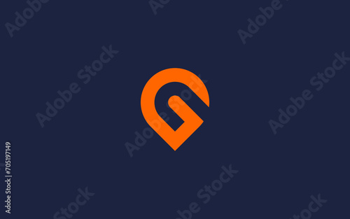 letter g with location logo icon design vector design template inspiration