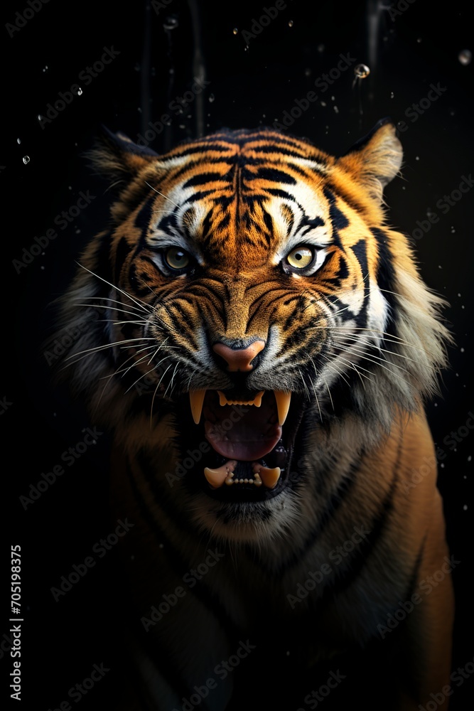 majestic and furious tiger in the jungle majestic and furious tiger in the jungle