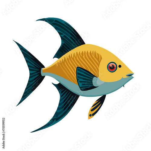 Colorful Tropical Fish Illustration