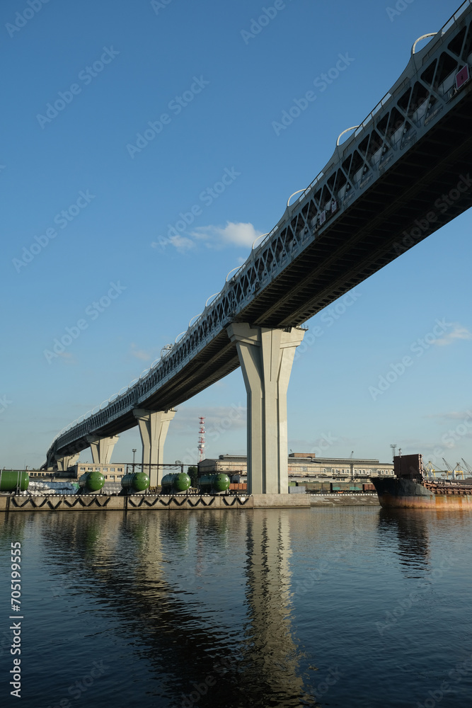 bridge over the industrial area