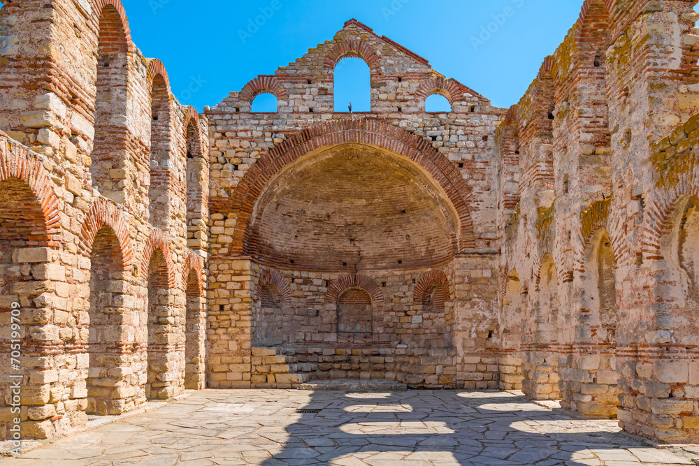 Ruins of church of Saint Sophia in Nessebar, Bulgaria