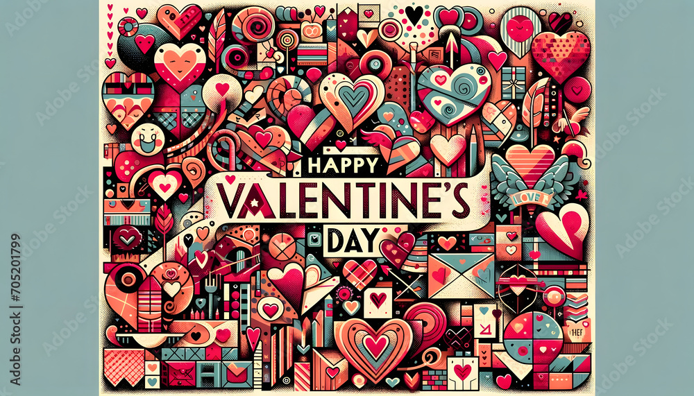 Obraz premium happy valentine day