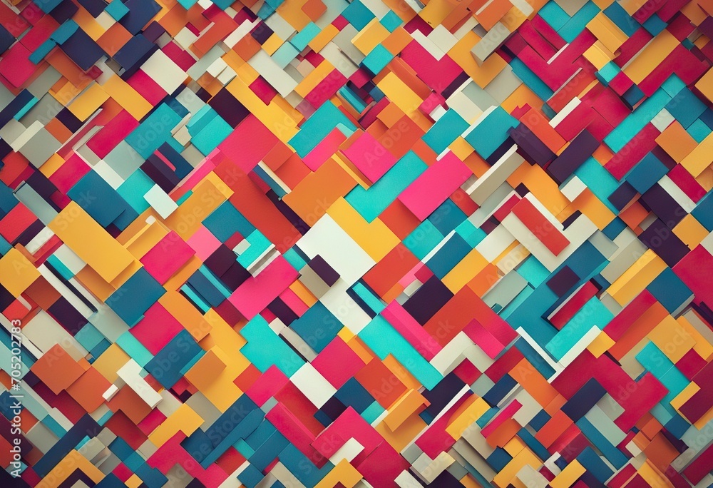 Memphis geometric colorful small zigzag squares and triangles pattern stock videoBackgrounds Shape Pattern Triangle Shape Geometric