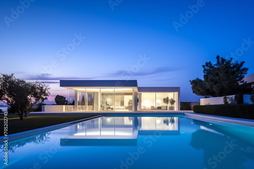 Moderncubo House in Greece with Amazing Infinity Pool © duyina1990