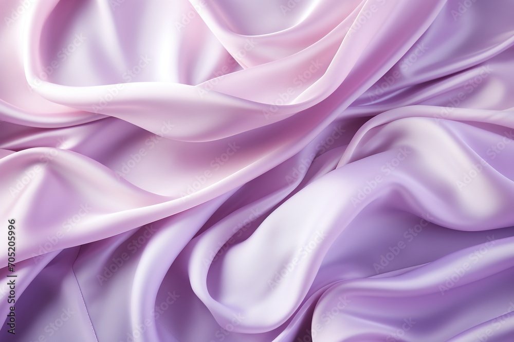 Fototapeta premium Purple silk fabric with gentle waves