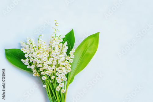 Blurred floral natural background. Soft focus. Spring landscape. flowers lily of the valley