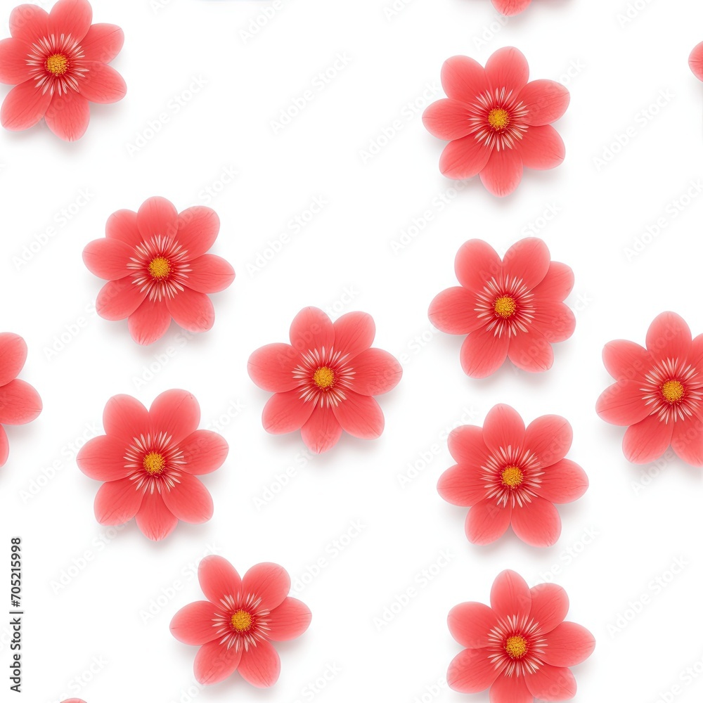 Flowers. Abstract seamless pattern. AI generated. Flowers. Abstract seamless pattern. AI generated.