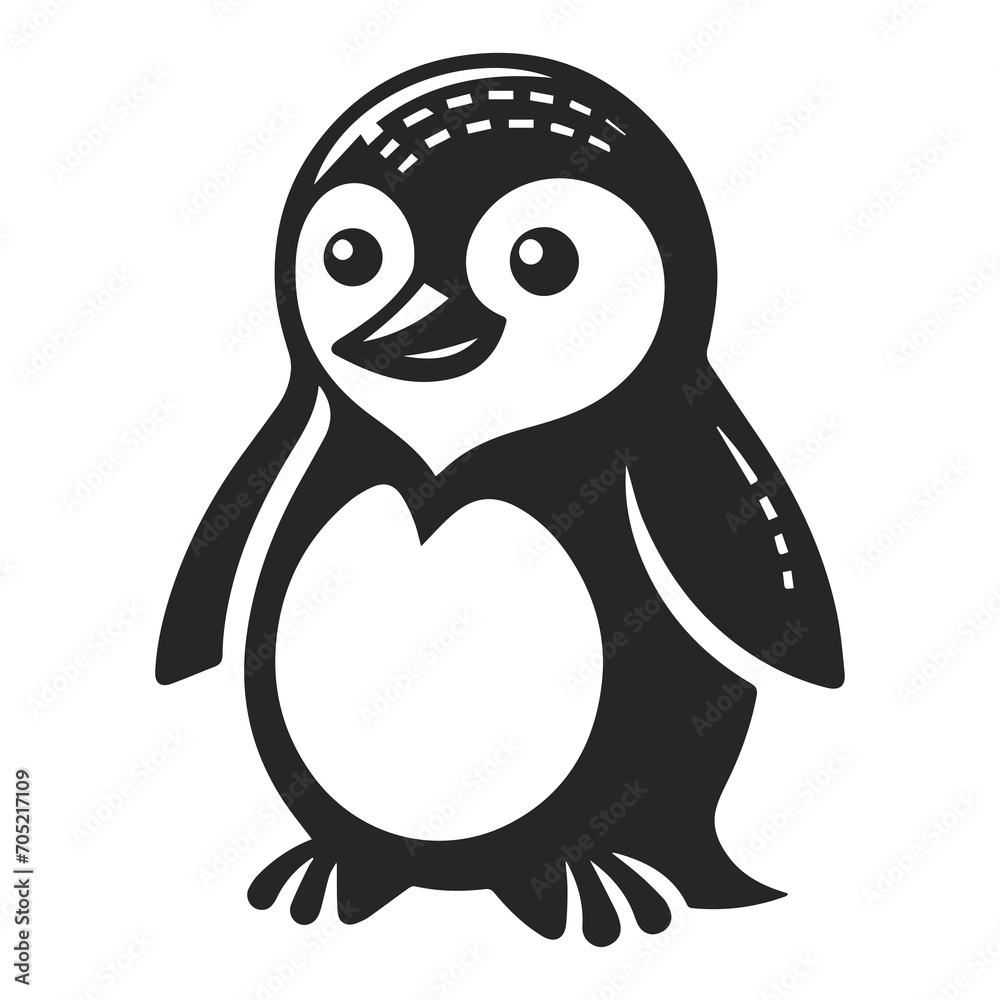 Penguin black icon background removed Penguin black icon background removed
