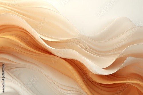 Abstract waves background in peach and cream colors