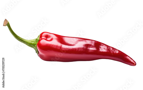 Image Highlights Vibrant Guajillo Pepper Isolated on Transparent Background. photo