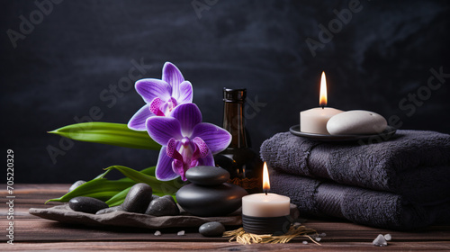 Spa composition with lotus flower essential oil