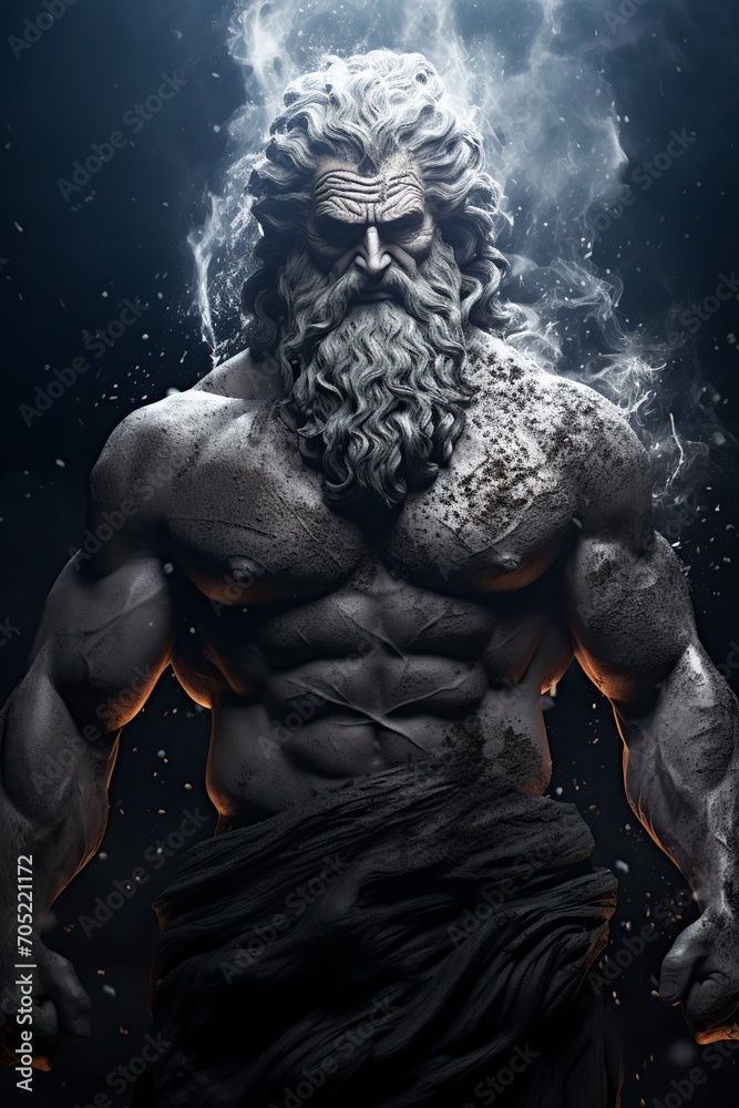 Fototapeta premium strong Erebus being mythological over natural