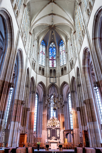 Interior view of historic St. Martins Cathedral in Utrecht, the Netherlands © SNEHIT PHOTO