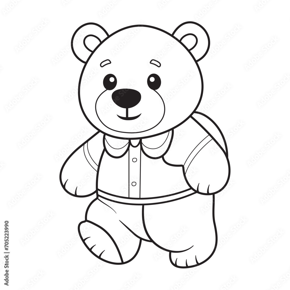 bear outline design