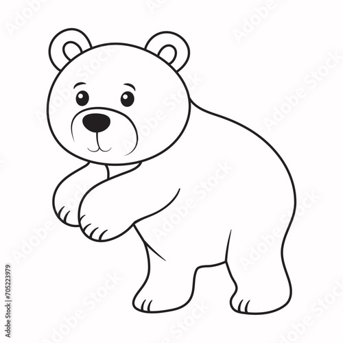 bear outline design