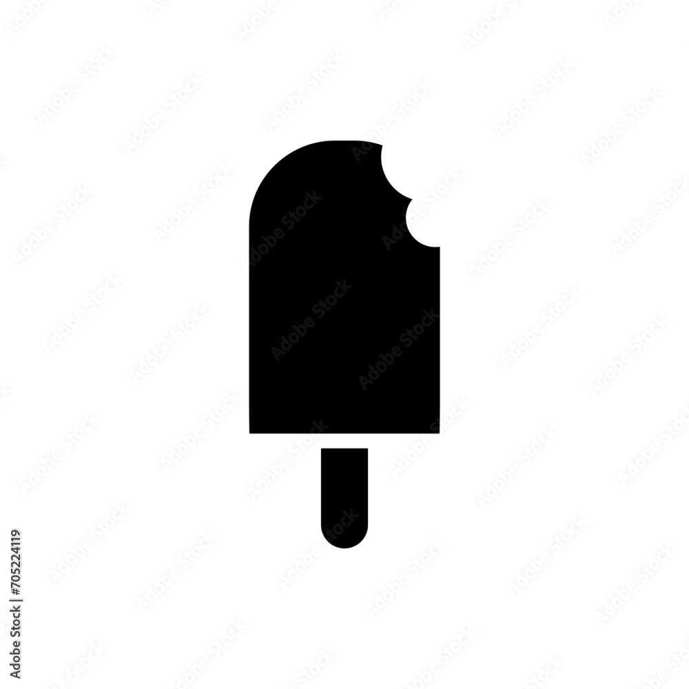 Ice Cream Icon Vector Simple Design Ice Cream Icon Vector Simple Design