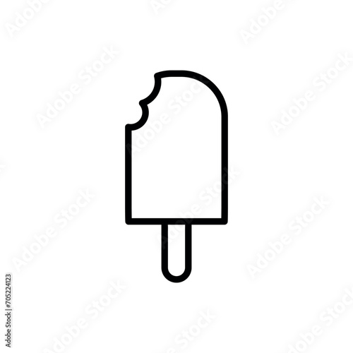 Ice Cream Icon Vector Simple Design