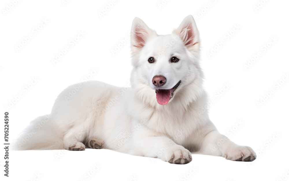 Light-Colored Dog isolated on transparent Background Light-Colored Dog isolated on transparent Background