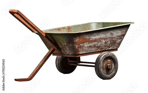 Barrow on Wheels isolated on transparent Background