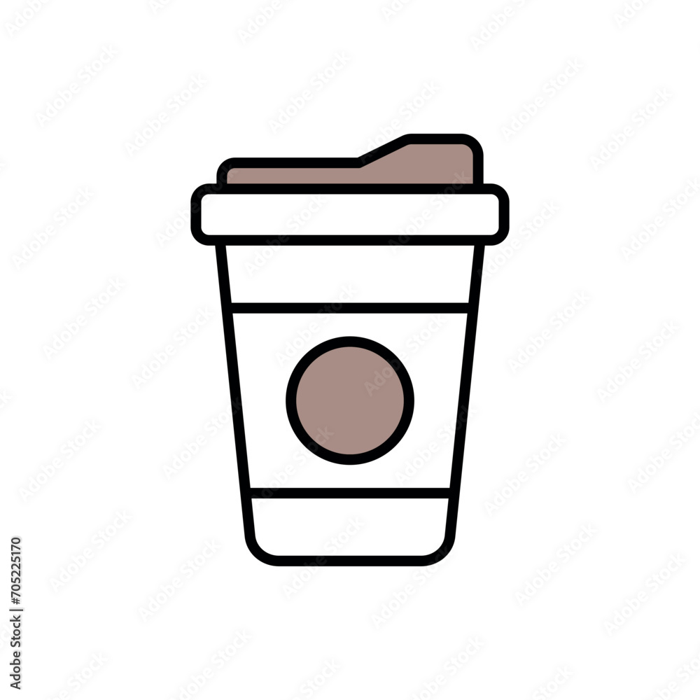 paper Coffee Cup Icon Vector Simple Design paper Coffee Cup Icon Vector Simple Design