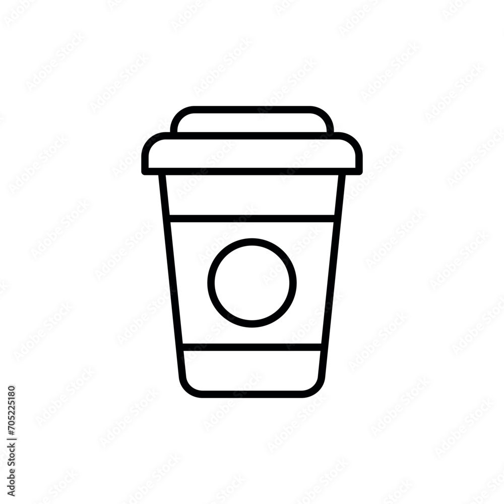 paper Coffee Cup Icon Vector Simple Design paper Coffee Cup Icon Vector Simple Design