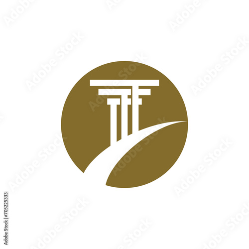 Pillar law Logo Design Template