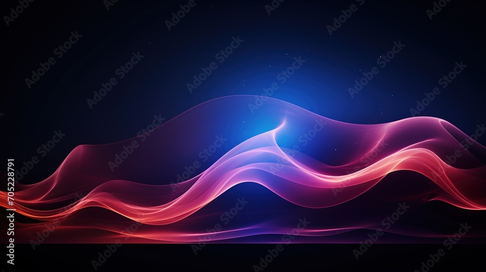 Wavy blue and pink abstract background