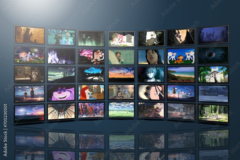 Multimedia abstract video wall broadcast television Multimedia abstract video wall broadcast television