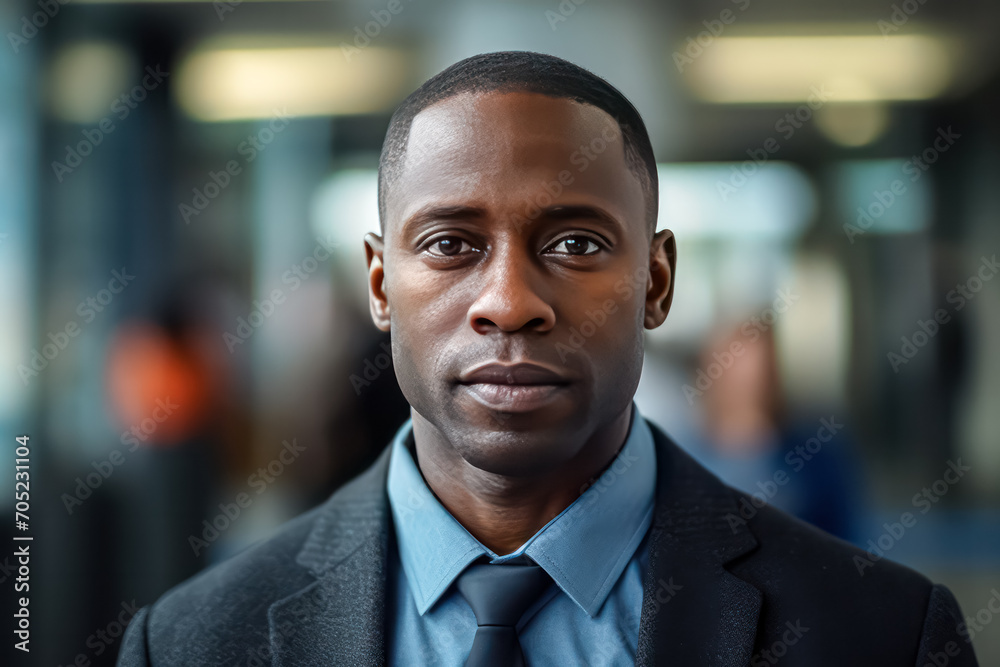 African American man in a classic suit. A stylish stock photo capturing professionalism and sophistication in corporate attire. African American man in a classic suit. A stylish stock photo capturing professionalism and sophistication in corporate attire.