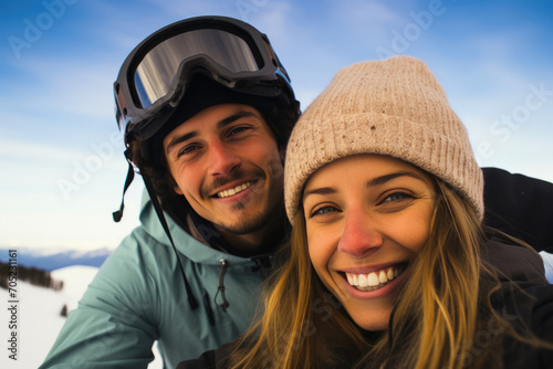 Sunny Souls Meet Snowy Slopes: Brazilian Couple's Winter Escape © Luba