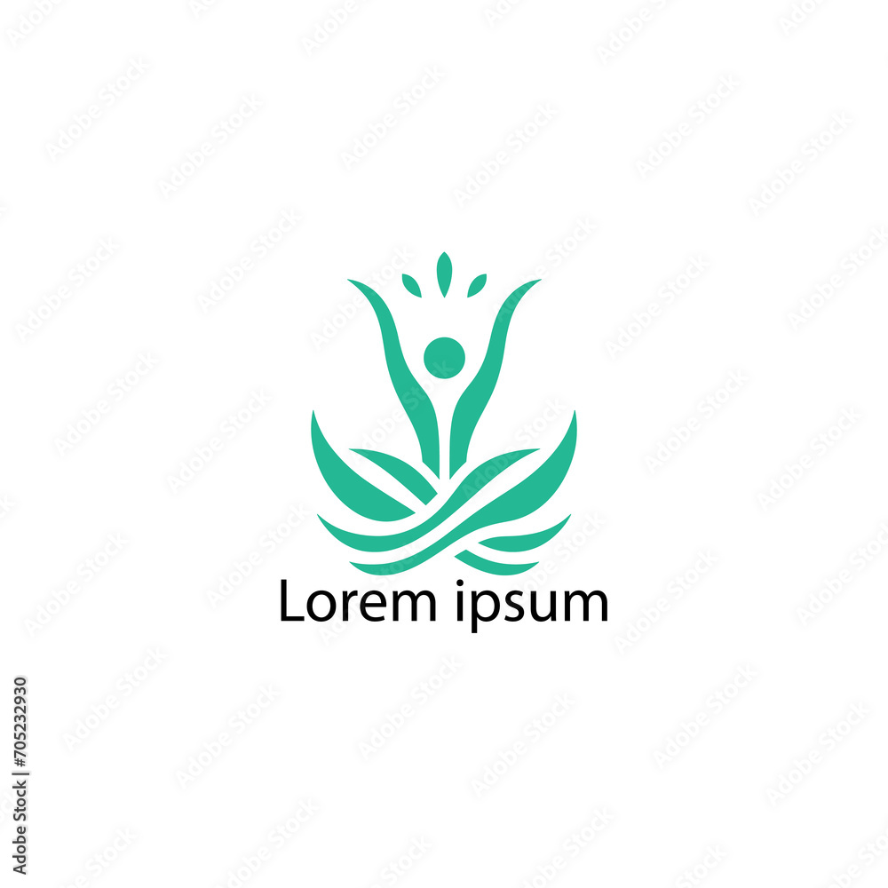a yoga logo on a white background a yoga logo on a white background