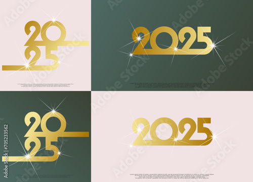 Happy new year - best wishes 2025 - vector for poster, banner, greeting and new year 2025 celebration.