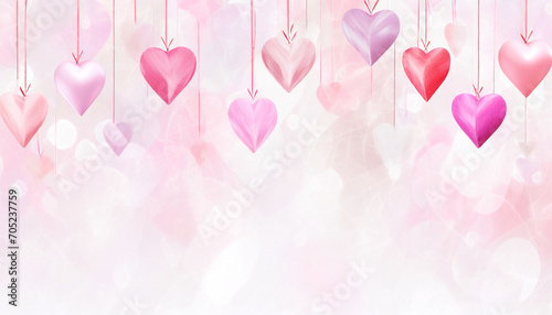 Dzień zakochanych, kocham Cię, różowy wzór serca 