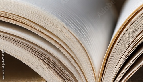 closeup of the edge of open book pages photo