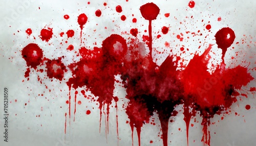 blood splatter horror background watercolor brush on white background for art design royalty high quality stock photo of abstract drops brush for painting ink splatter or blood stain photo