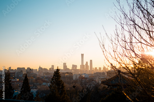 Beijing Skyline in Sunrise photo