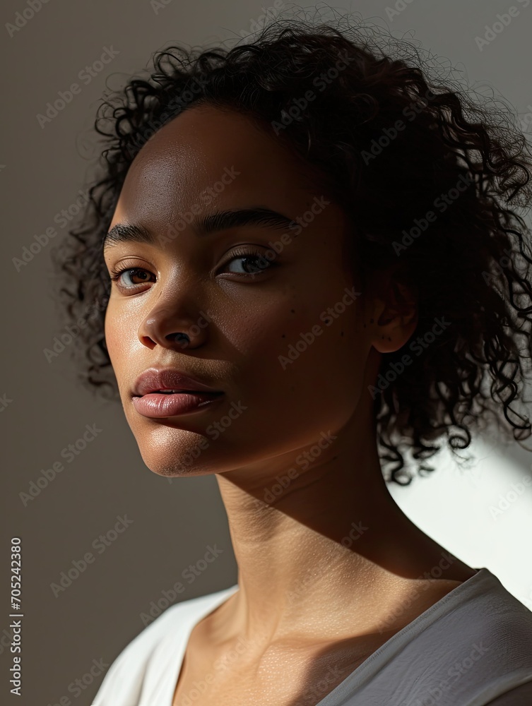 A photograph of an African American Model