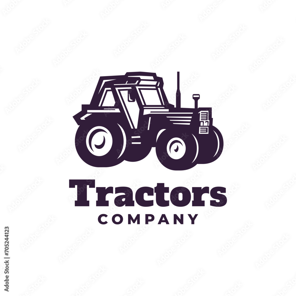 tractor farm vector logo design tractor farm vector logo design