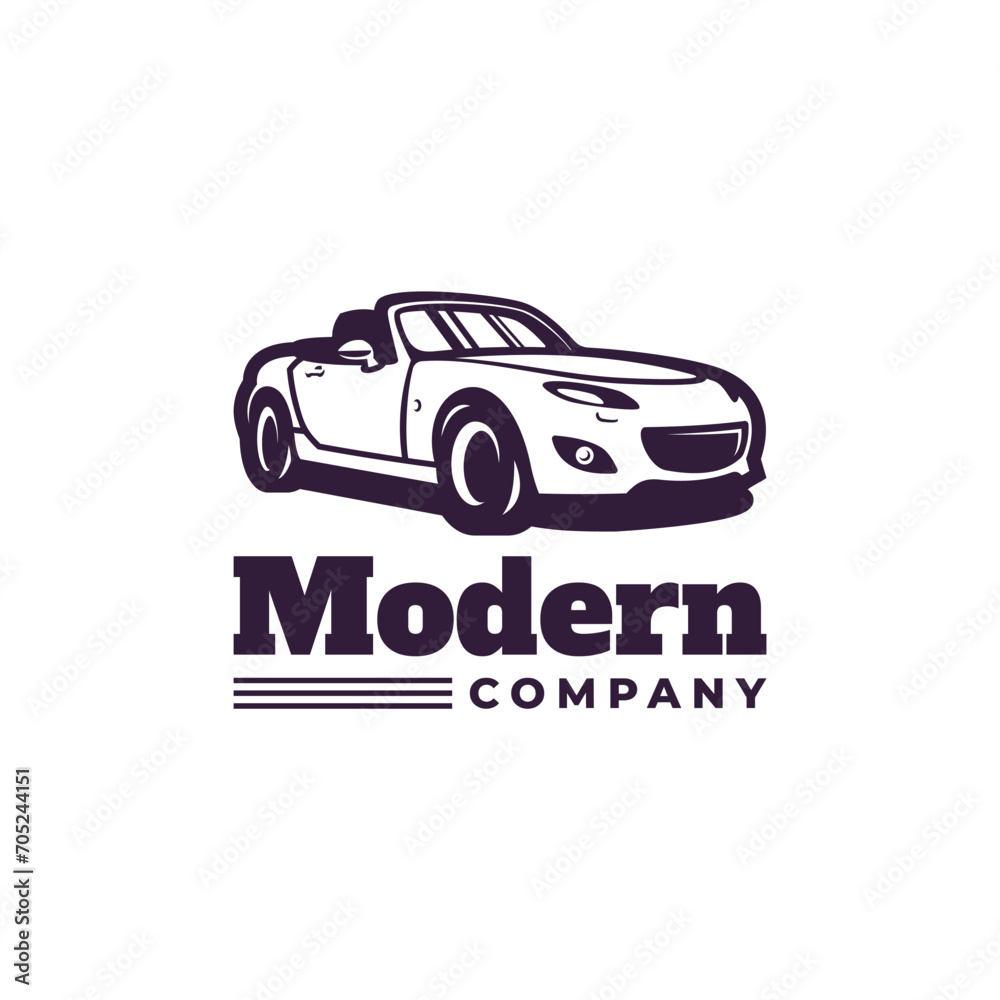modern car vector logo design