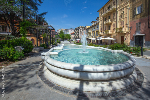 Fontana delle Ninfee nella Cittadina di Acqui Terme in Provincia di Alessandria in Piemonte, Italia photo