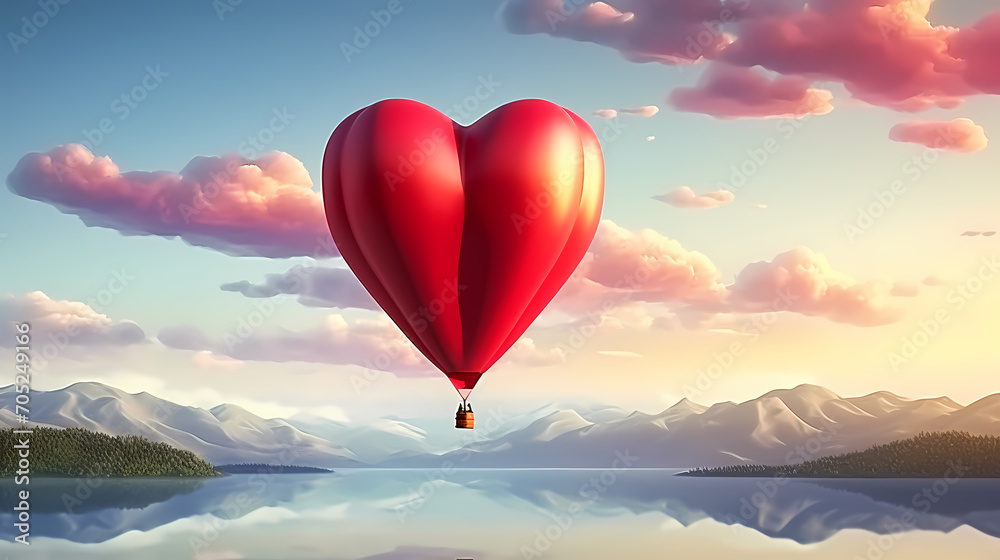 Fototapeta premium Valentine's Day, hearts, Valentine's Day background, wedding background, blank copy space