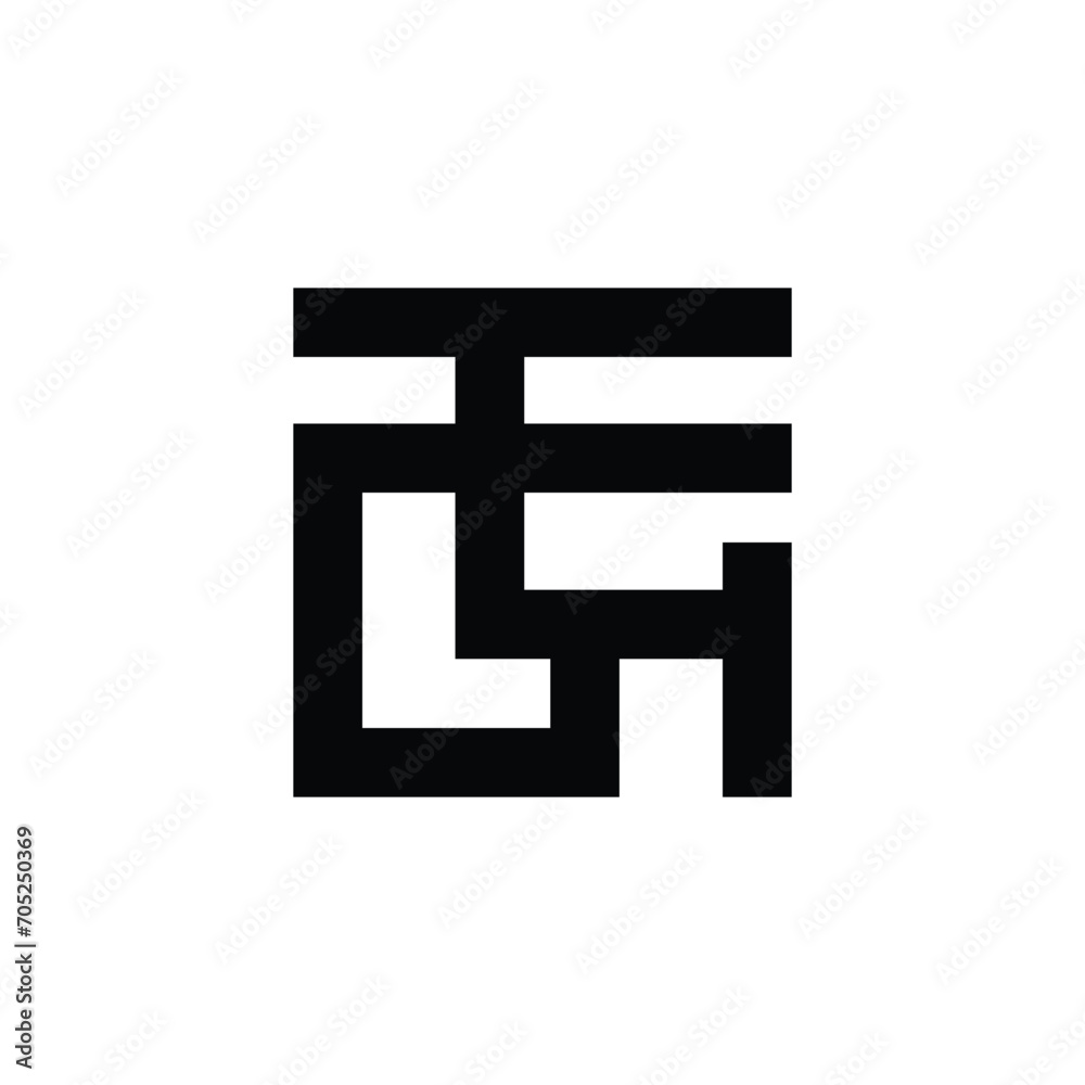 GEH bussines design logo vector monogram letter GEH bussines design logo vector monogram letter