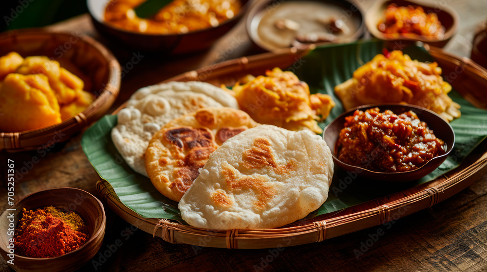 Malaysian national food roti kanai