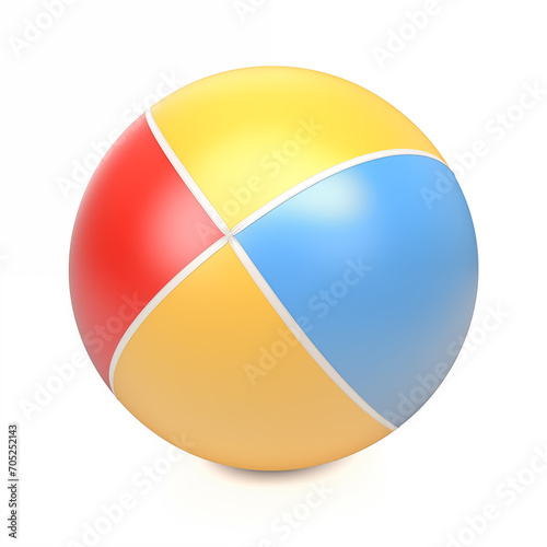 beach ball isolated on white