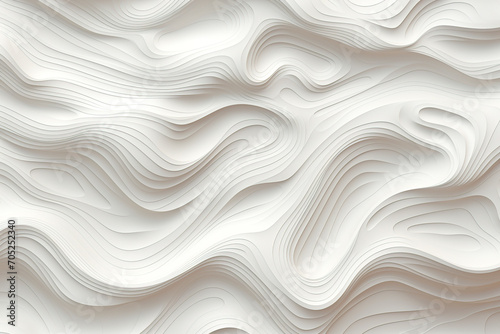 Serene Undulating Waves of Creamy Elegance created with Generative AI technology