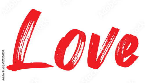 Celebrate love with an exquisite vector illustration featuring the grunge word 'LOVE' - perfect for Valentine's