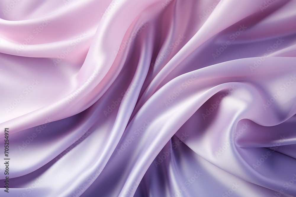 Fototapeta premium Purple silk fabric with gentle waves