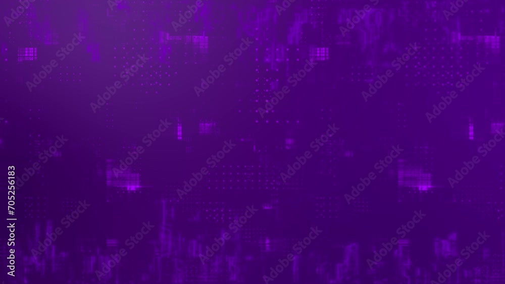 Hi-tech tech particles waves flowing through technology background, Purple color digital technology background Hi-tech tech particles waves flowing through technology background, Purple color digital technology background