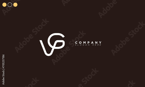 VG Alphabet letters Initials Monogram logo GV, V and G