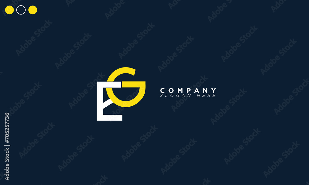 EG Alphabet letters Initials Monogram logo GE, E and G EG Alphabet letters Initials Monogram logo GE, E and G